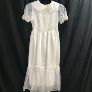 Sears and Roebuck Girls Ivory White Dress First Communion Party Wedding 7